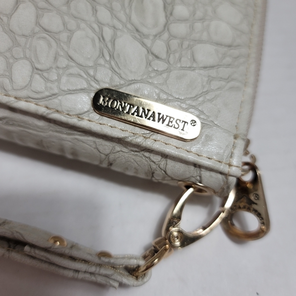 NWT Montana West Croc Embossed Wallet Wristlet - Picture 2 of 7